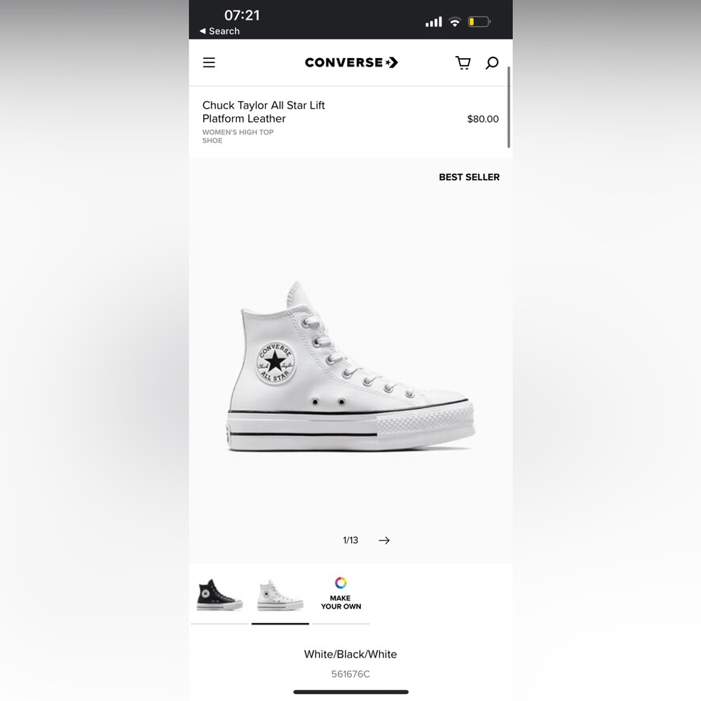 Chuck Taylor All Star Lift Platform Leather